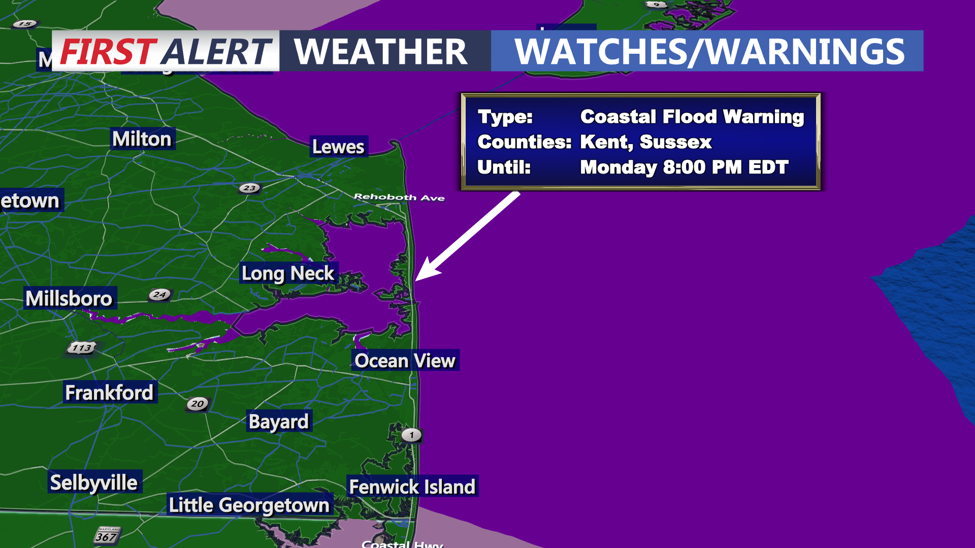 Coastal Flood Warning